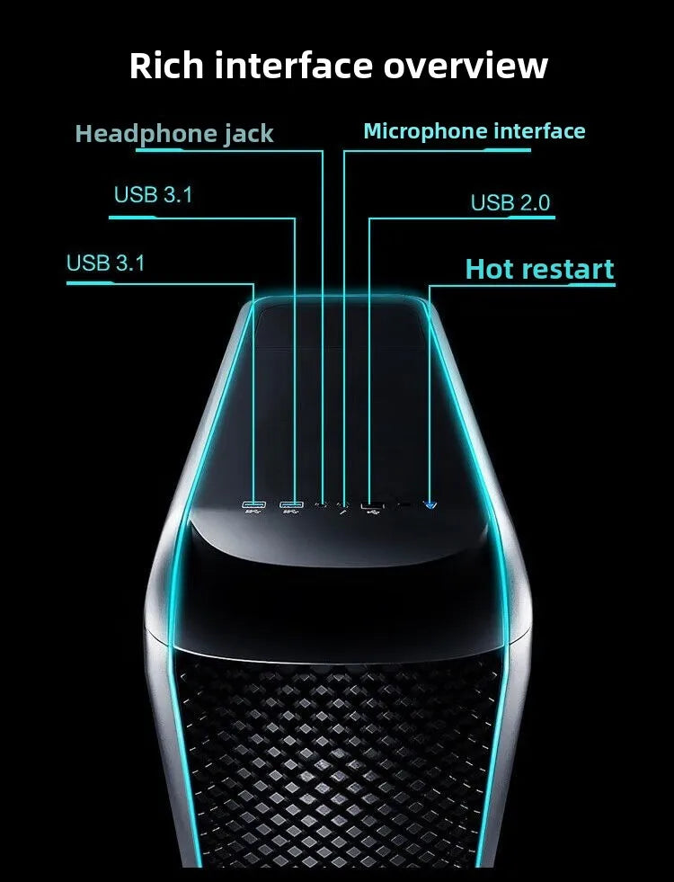 Game desktop computer console 14th generation i5-14400 16G 4060Ti 1T