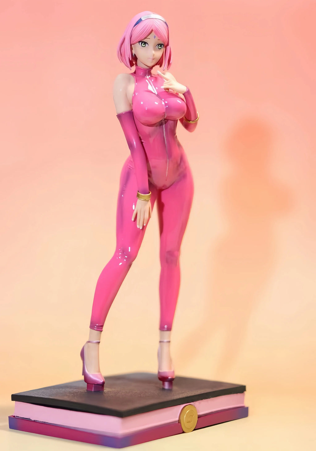 In Stock Naruto Shippuden Haruno Sakura 1/6 Scale Pvc Figure Pink Latex Suit Anime Girl Statue Collectible Model Dolls For Gifts