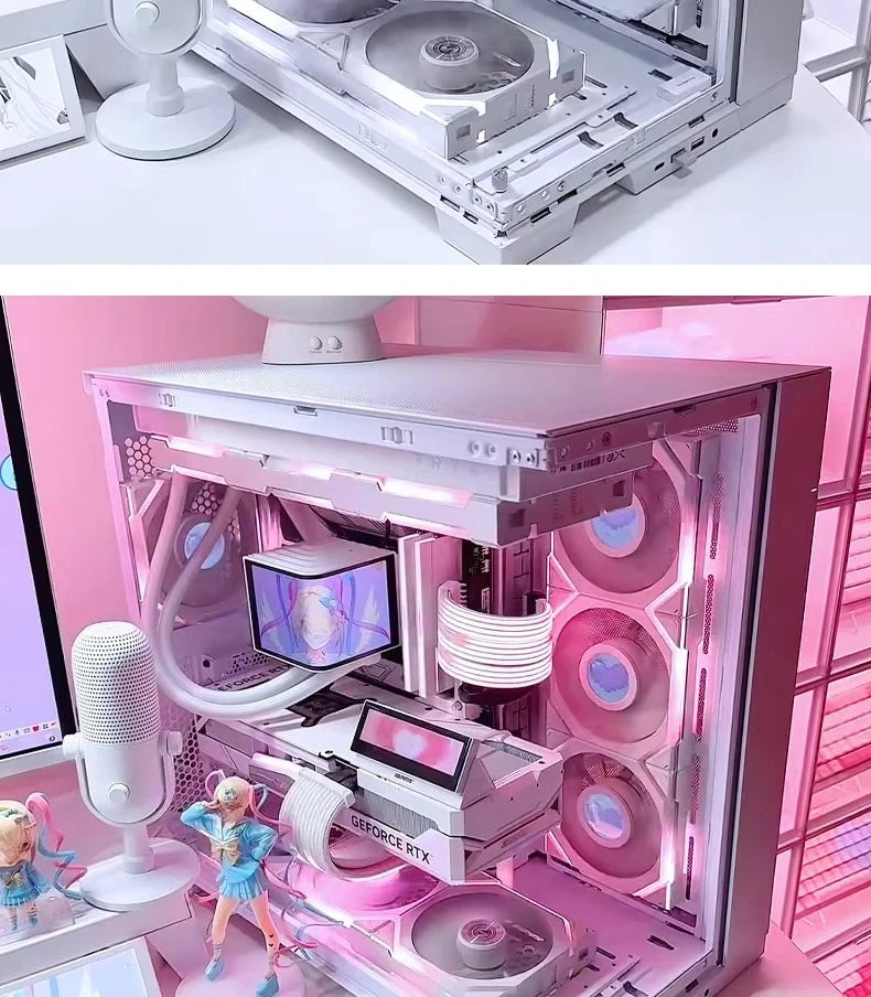O11D EVO pure white high-end sea view room computer host 9800X3D high-value desktop computer