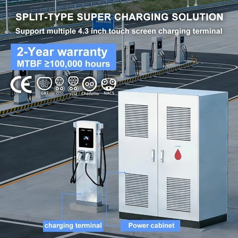 ODM OEM 720KW Split Power Cabinet Electric Vehicle Fast Charging Station Mine Heavy Duty Truck DC Charging Pile