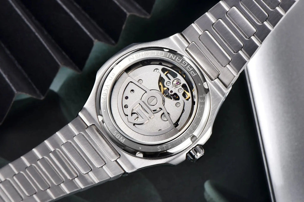PAGANI DESIGN PD-YS025 New Automatic Men's Watch Full Stainless Steel Mechanical Wrist Watch for Men, Sapphire Dial Glass