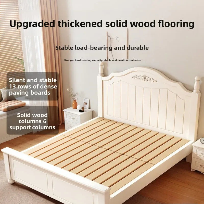 wooden single bed household simple 180x200 modern bed frame comfortable minimalist muebles para dormitorio bedroom furniture