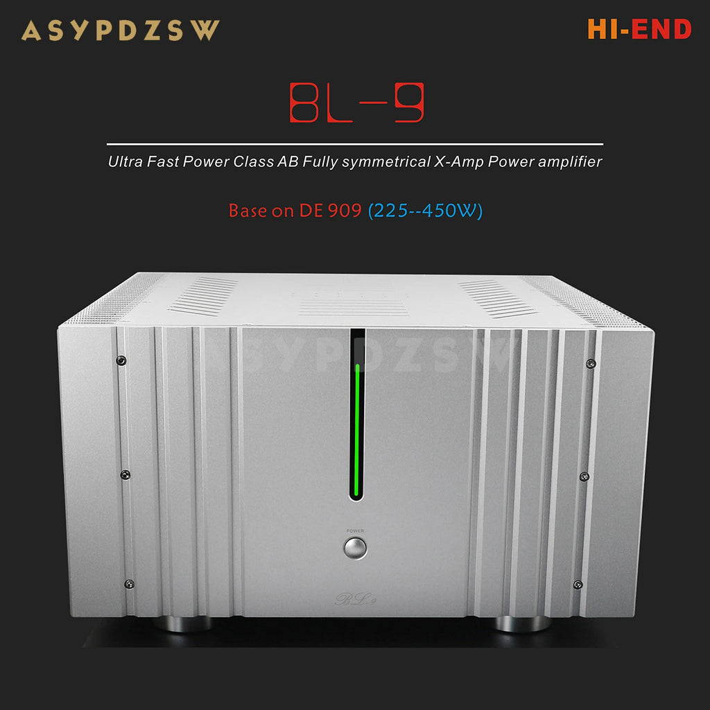 BL-9 T9.4 HI-END Ultra Fast Power Class AB Fully symmetrical X-Amp Power amplifier Base on DE 909 225--450W