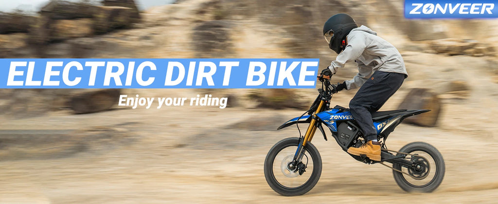 Zonveer DX1 3000W Peak Electric Dirt Bike for Adults, 998.4WH Battery, 40MPH Off-Road Electric Motorcycle, Hydraulic Brakes