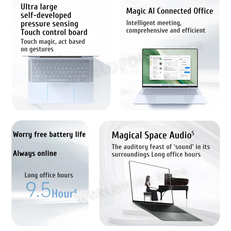HONOR Laptop MagicBook Art 14 OLED Touchscreen Intel Ultra 5 Ultra 7 Computer PC Notebook Ultrabook 3.1K 120Hz