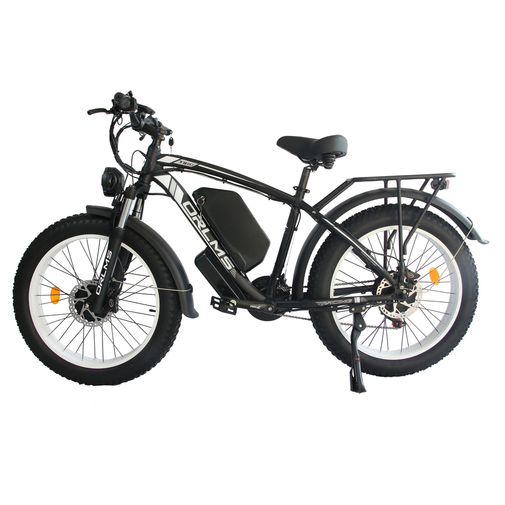 New Dual Motor 26" Electric Bike 3000W Peak E-Bike Bicycle  60V 25AH Fat Tyre