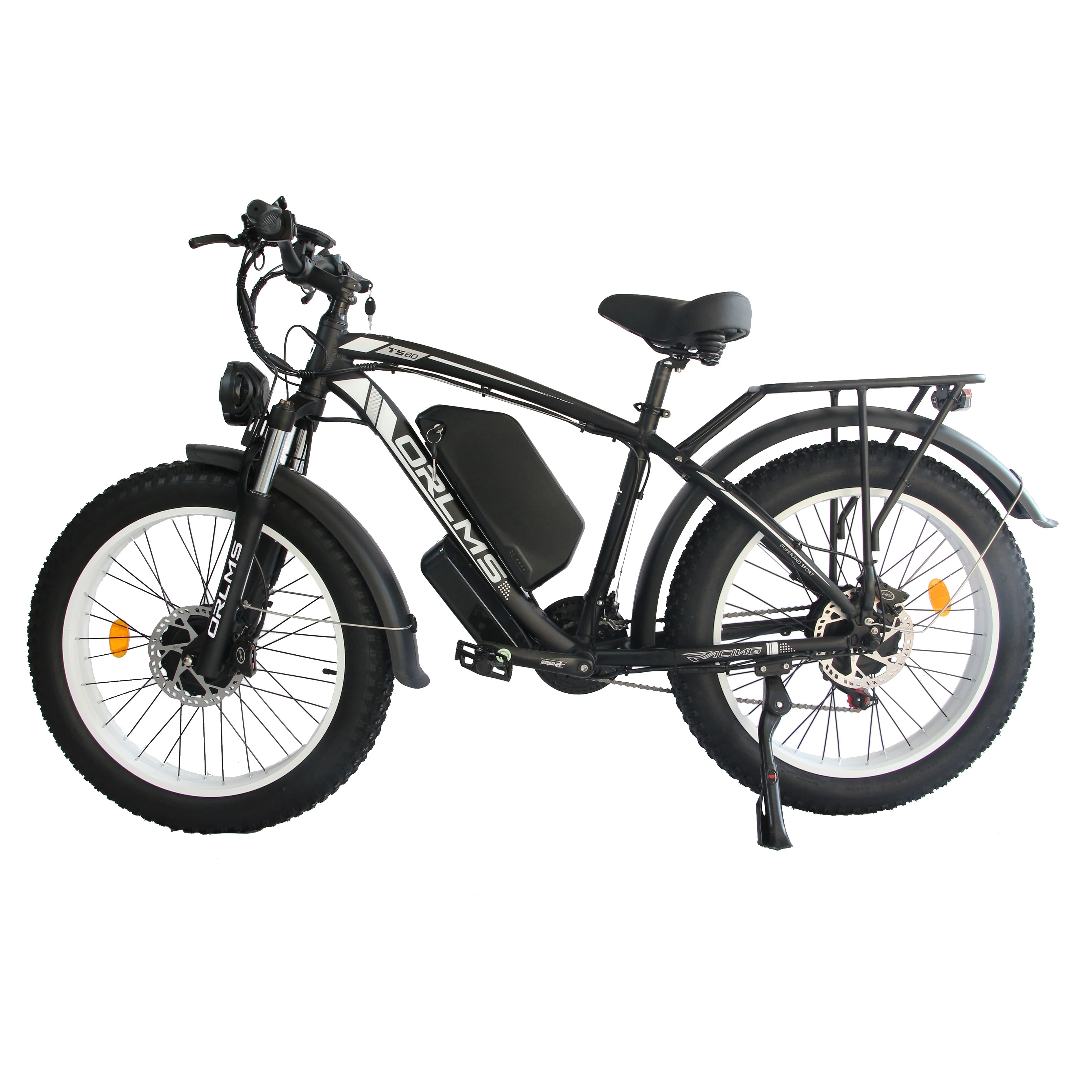 New Dual Motor 26" Electric Bike 3000W Peak E-Bike Bicycle  60V 25AH Fat Tyre