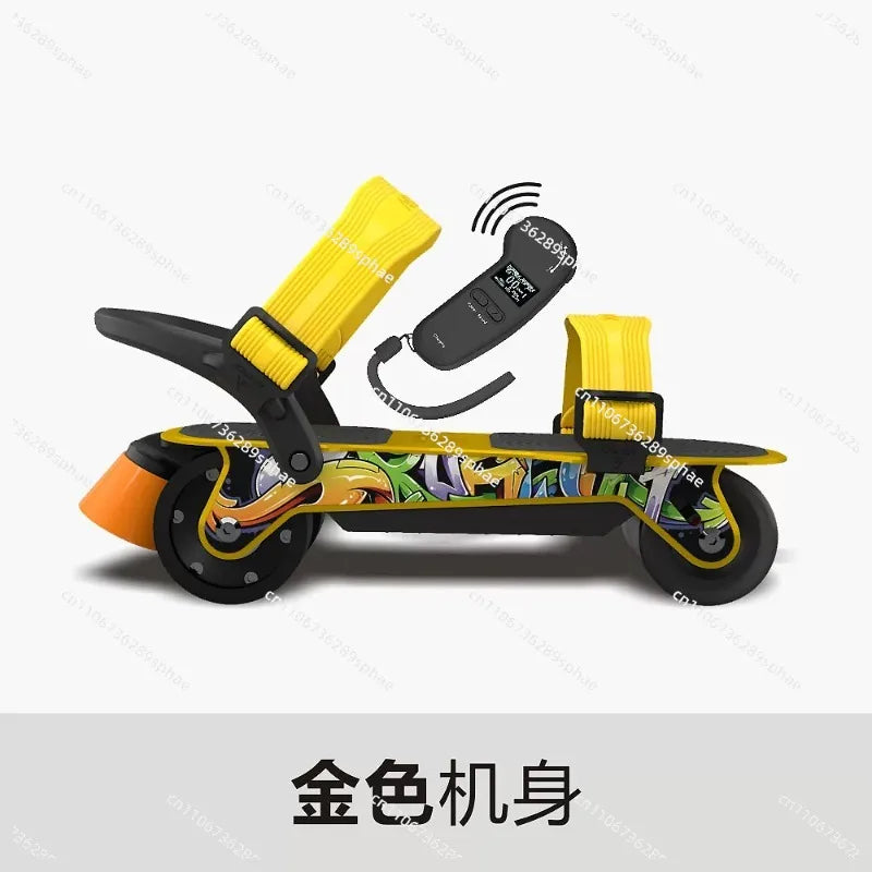 Electric roller skates, transportation artifact, commuting dog brush street folding portable electric skateboard skates