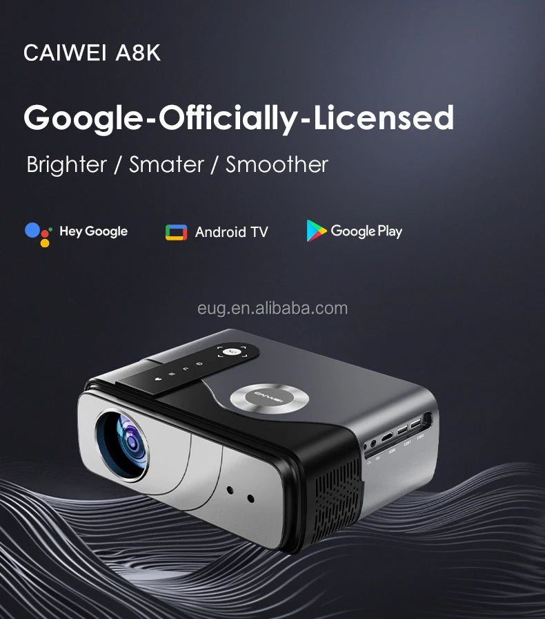 For Android 11 Smart LED Beamer Full HD Screen Video 1080P Mini LCD Home Smart Projector