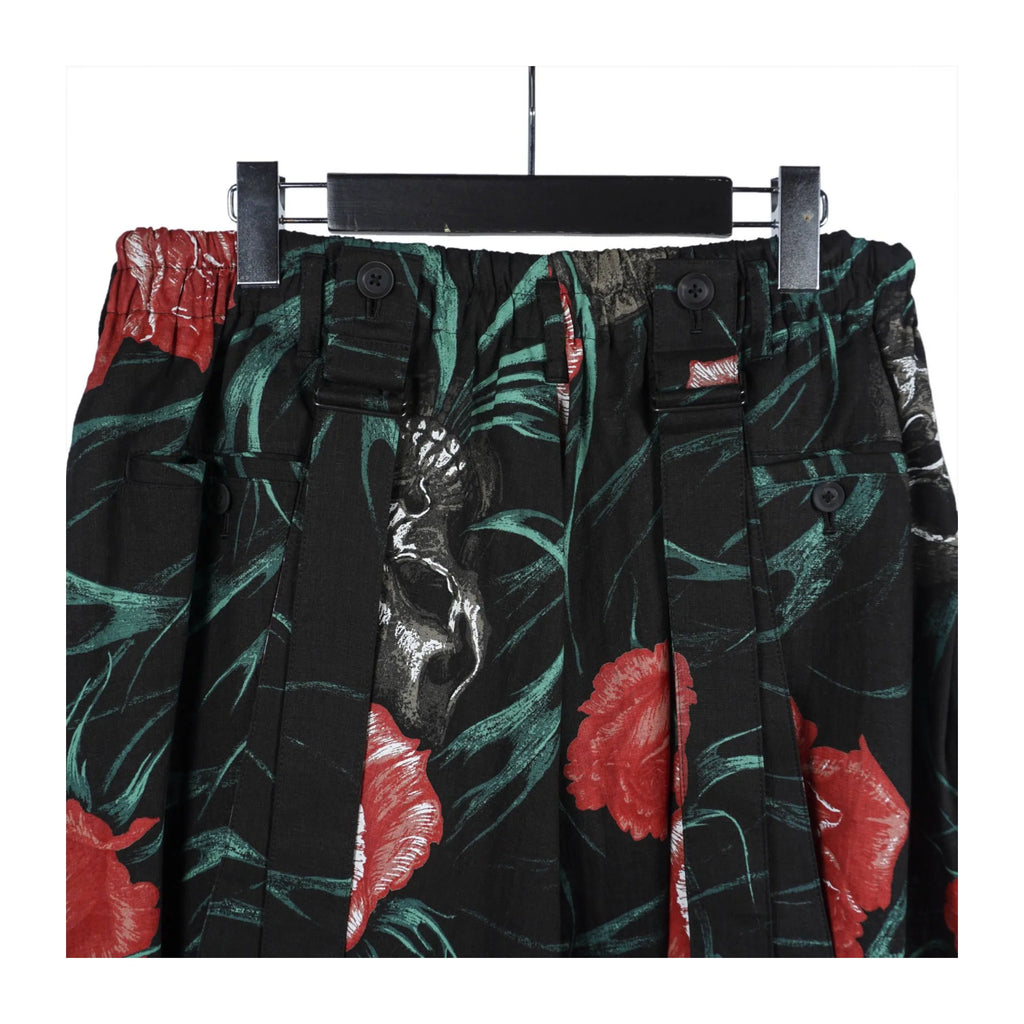TOP-YAMAMOTO Japanese original design dark niche skull print casual pants
