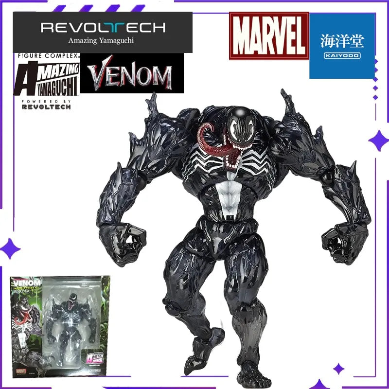 KAIYODO Original Authentic [Evoltech] Amazing Yamaguchi MARVEL  · Agent Venom VENOM/ CARNAGE Mobile Doll Model Handmade Toy Gift