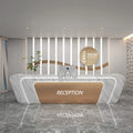 Italian Minimalist Checkout Counter Nordic Luxury Beauty Salon Medical Reception Desks Training Institution Office Furniture FYR