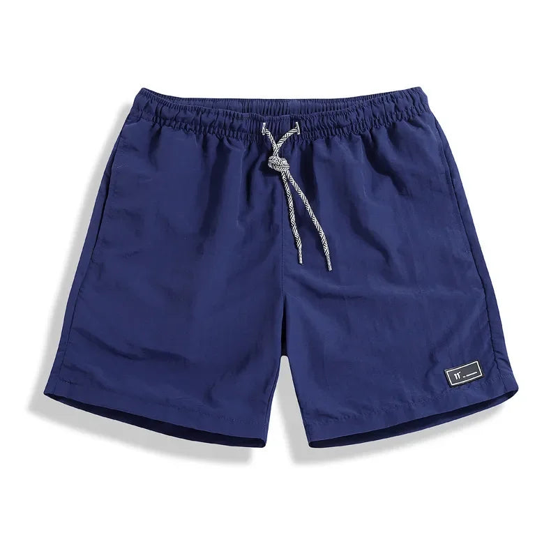 Casual Men's Summer Breeches Shorts Quick Dry Men Black Boardshorts Homme Classic Brand Clothing Beach Shorts Male