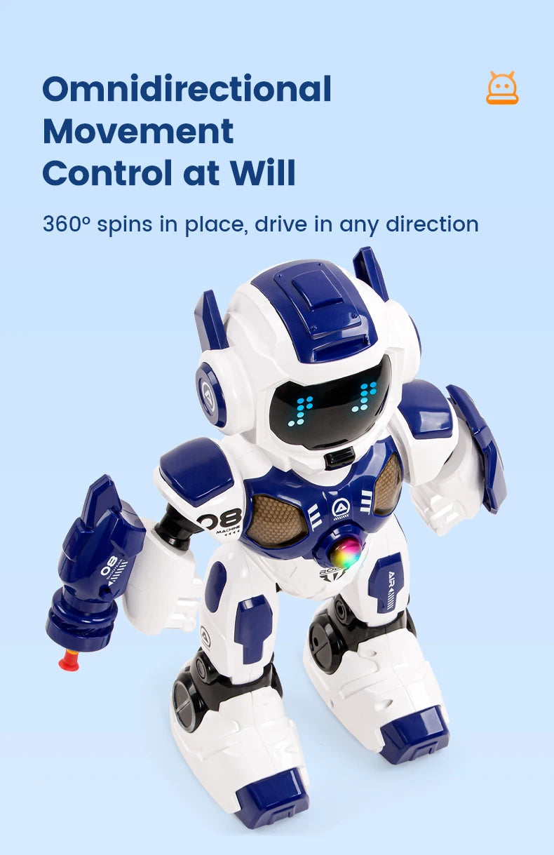 JHD For 2025 New JJRC R35 RC Robot Intelligent Programming Induction Interactive Remote Control Robot Electric Robot Model