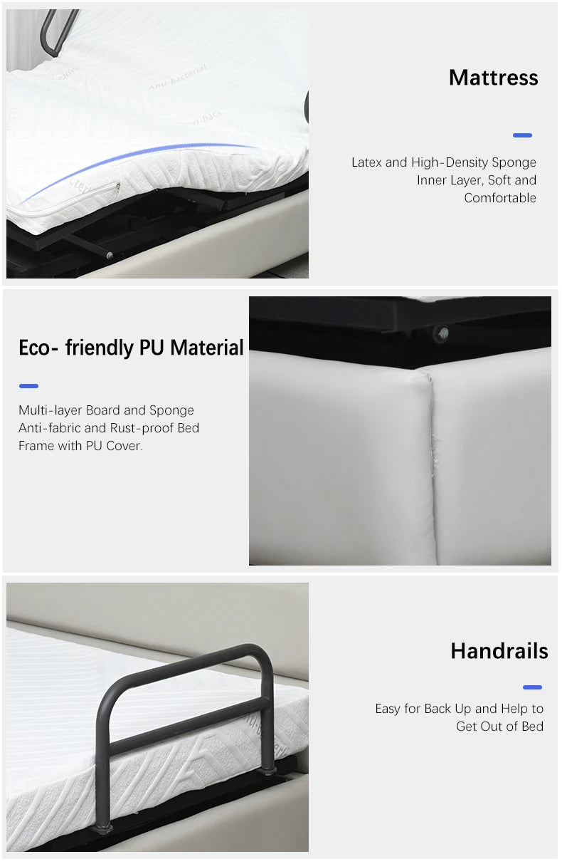 Quiet And Comfortable Electric Intelligent Adjustable Bed, Provide Comfortable Sleep Guarantee For People Who Often Stay Up Late