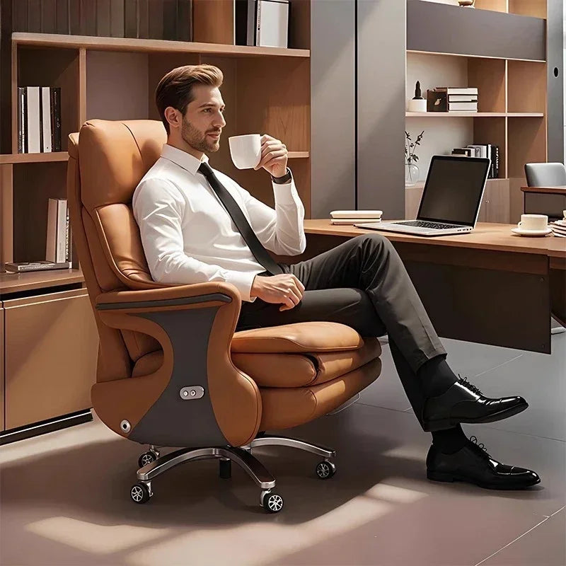 Desk Office Chair Gamer Computer Ergonomic Gaming Chairs Leather Reclining Comfortable Sedentary Electric Massage Armchair