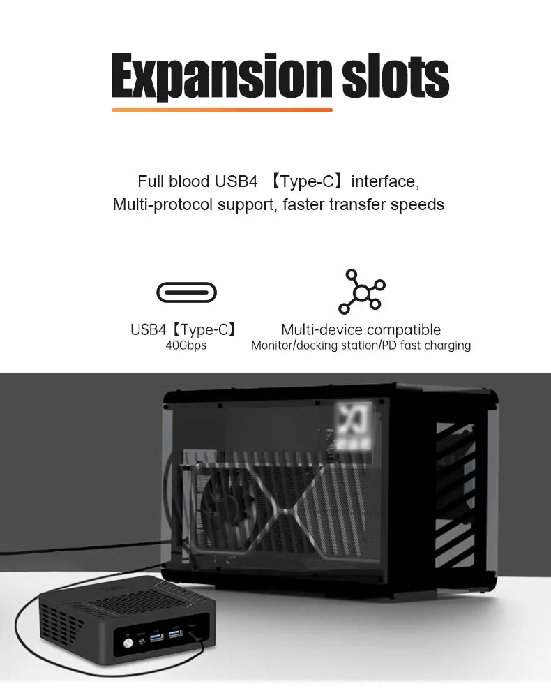 Gold seller Ryzen 7 8745HS Mini PC for Desktop Computer for Gaming and Office Work with Octa Core CPU 32GB DDR5 RAM 1TB M.2