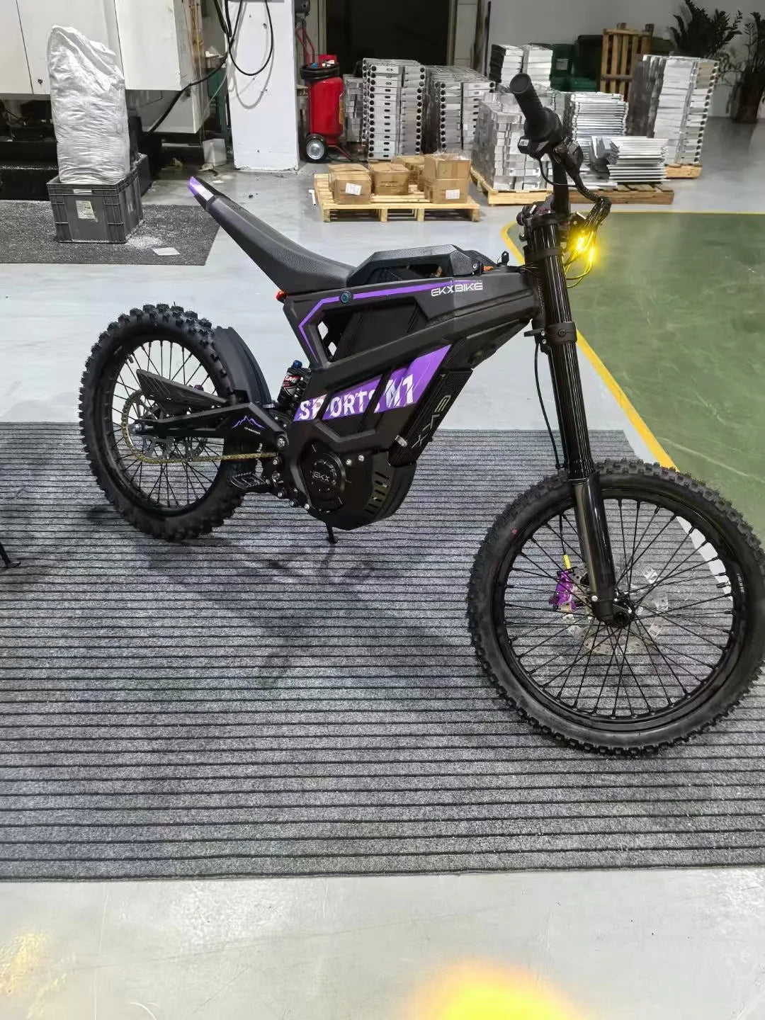 EKXBike M1 Adult Electric Motorcycle 16.8KW Peak Mid-Motor 72V/50AH Removable Battery 100KM/H Off-Road E-MTB