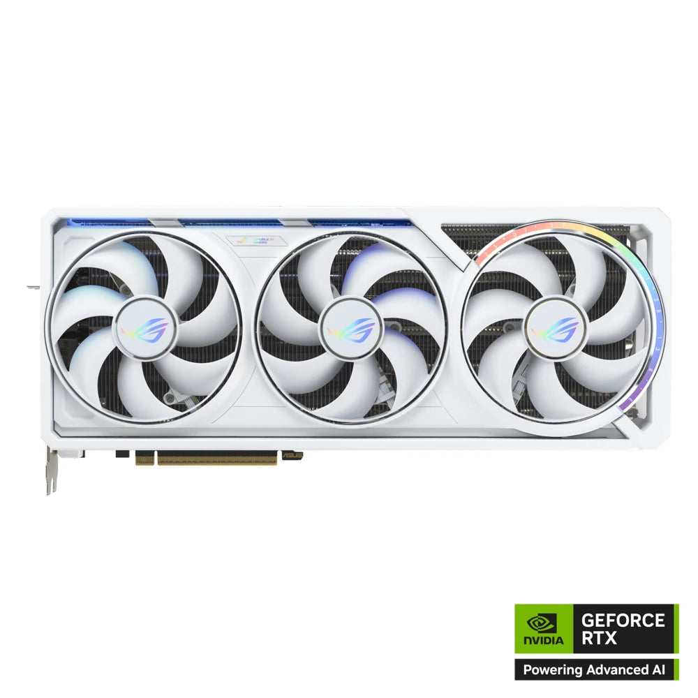 ASUS ROG Astral RTX 5080 O16G White Gaming Graphics Card 16GB GDDR7 PCIe 5.0 Quad-Fan Blackwell DLSS 4 White Edition