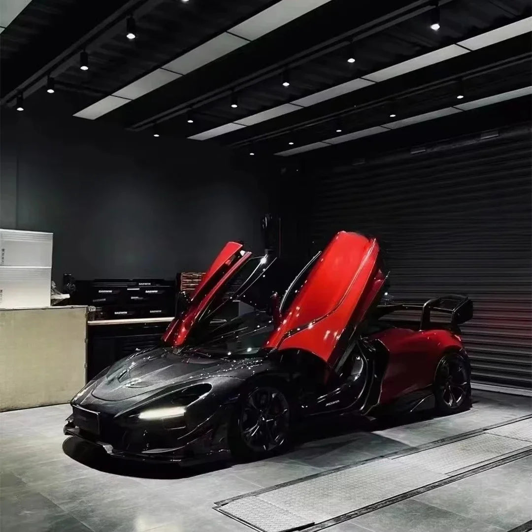 For McLaren 720S Carbon Fiber Body Kit 720S Upgraded Senna GTR-style Front Bumper Hood Spoiler Diffuser Carbon Fiber Body Kit