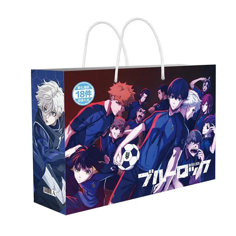 Anime Lucky Gift Bag Stray dogs ONE PIECE Genshin Impact Collection Toy Include Postcard Poster Bookmark Sleeves