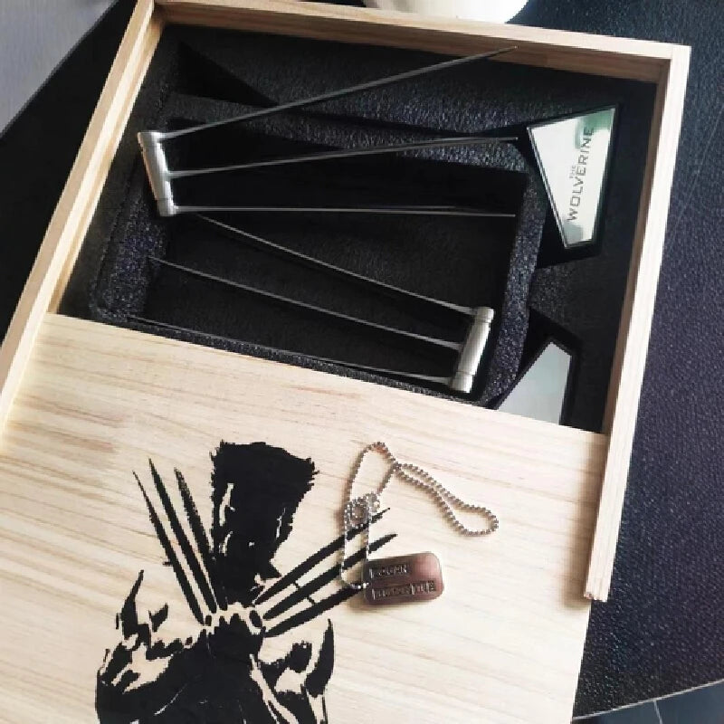 Metal Claws Wearable Cosplay Prop  X-Men Deadpool And Wolverine Movie Replica Desktop Ornament Perfect Souvenir Gifts For Fans