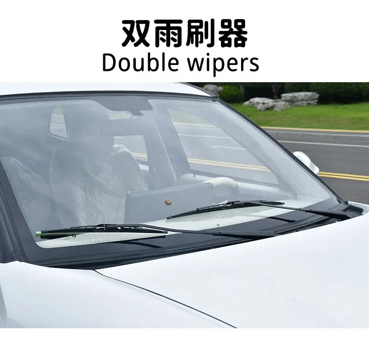 2025 new four-wheeled electric vehicle, fully enclosed for household use, air-conditioned oil-electric dual-purpose