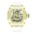 Haofa Crystal Case Automatic Man Watch 72H Power Model Skeleton Dial Self Wind Mechanical Movement Wristwatch Luxury 2203