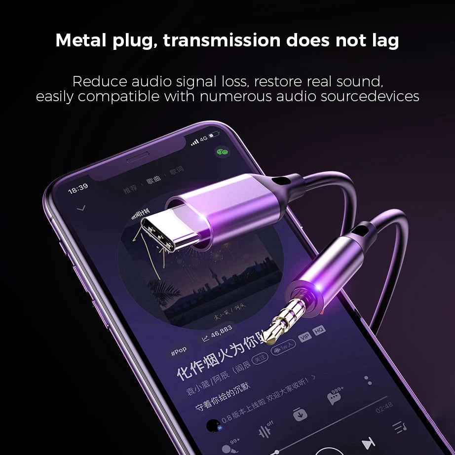 For Samsung Type C Wired Earphones HiFi Bass Surround Sound 3.5mm In-ear Headphones For iPhone 16 Galaxy Ultra S25 S24 Headsets