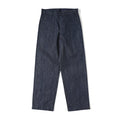 Rugged Bronson Workwear Pants Bronson USN Dungaree Clamp Denim Wide Leg Straight Cut Jeans Original Color Unisex Long Trousers