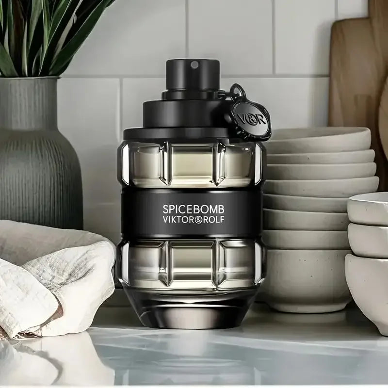 Viktor & Rolf Boom! Men's Perfume - Spicy Wood Mixed With Amber and Vanilla, 3.4 Ounces, Lasting Fragrance, High-quality Men's