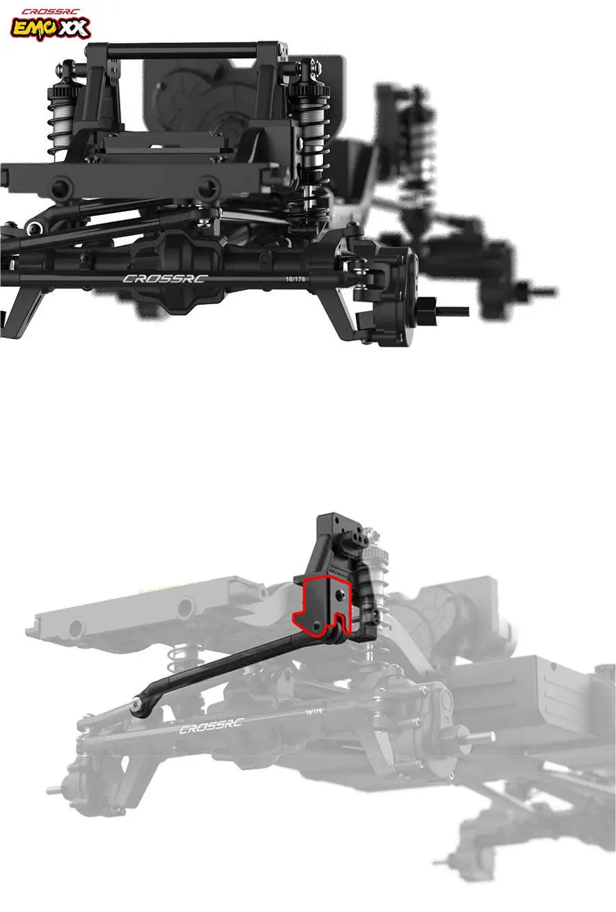 In Stock Emo Xx 1/6 Rc Electric Remote Control Climbing Truck Rock Breaker Off Road Vehicle With Led Strobe Lights For Hobbyists