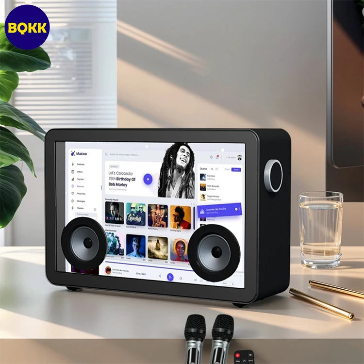 Professional Karaoke Experience Mini USB Speaker Indoor Subwoofer With 19.5 Transparent LCD Display LED & LCD TVs Genre Speaker