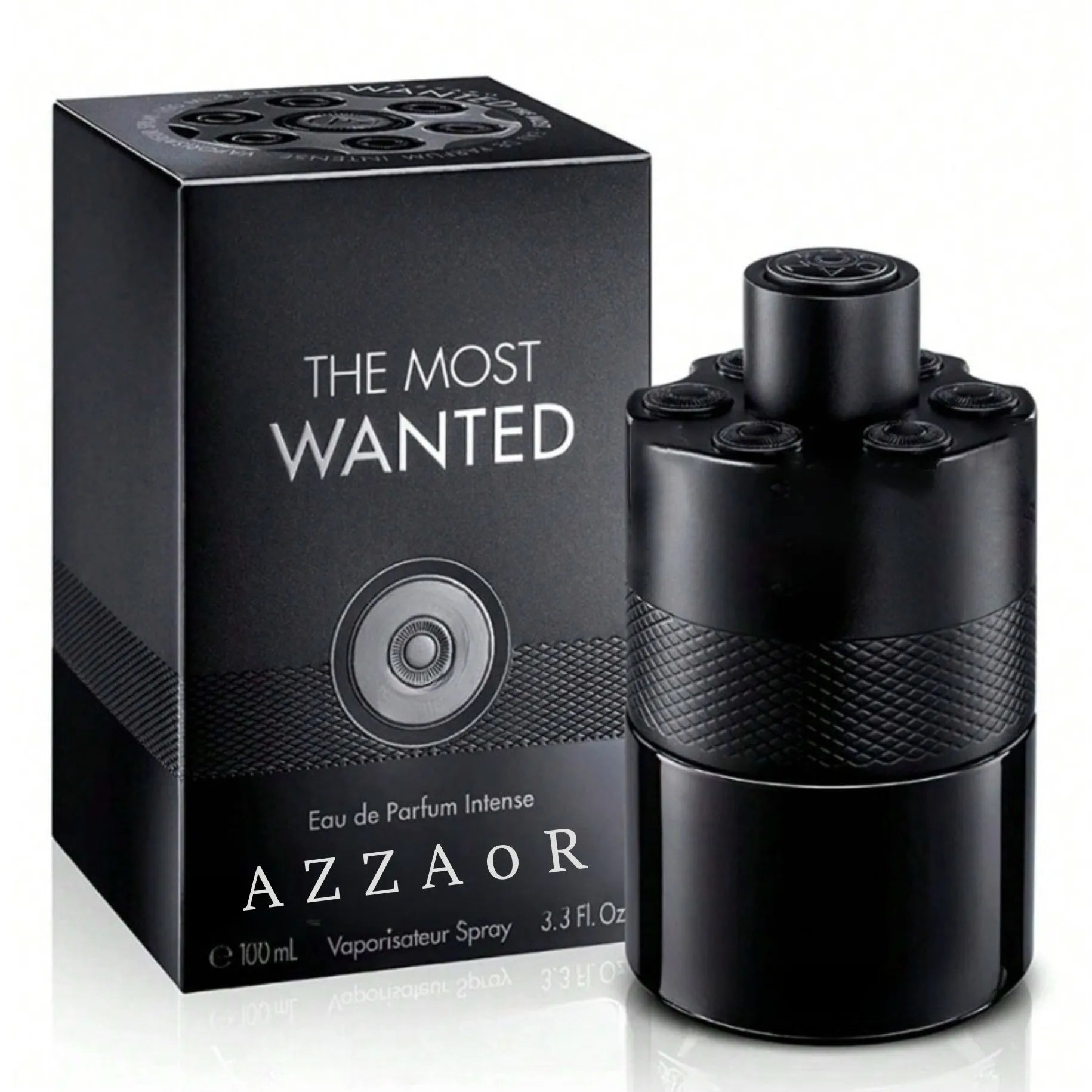 AZZAR0I The Most Wanted Eau de Parfum Intense – Woody & Spicy Cologne for Men with Fougère and Ambery Notes Amber Wood, Cardamom