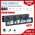 FEELWORLD Q41 Quad 4.5" 2RU Rackmount Monitor 3G-SDI 4KHDMI AV input and output 1280x720 pixels