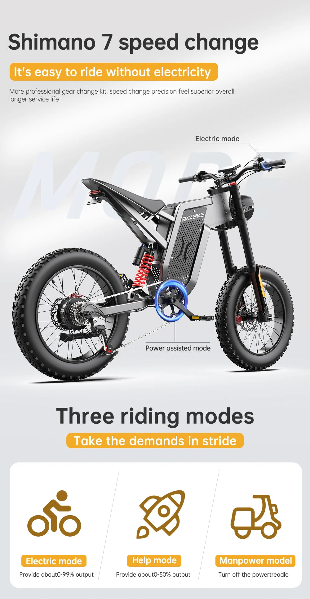 SLDBK X21 Electric Bike 2000W 48V35AH Electric Dirt Bike Battery Snow Electric Motorcycles Off Road E-bike Tyre Mountain Ebike