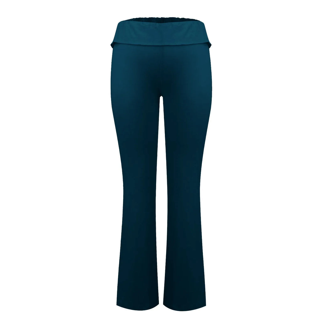 Women Flare Leggings High Waist Wide Leg Yoga Pants Seamless Fitness Workout Tights Gym Sports Trousers Casual Slimming Clothing