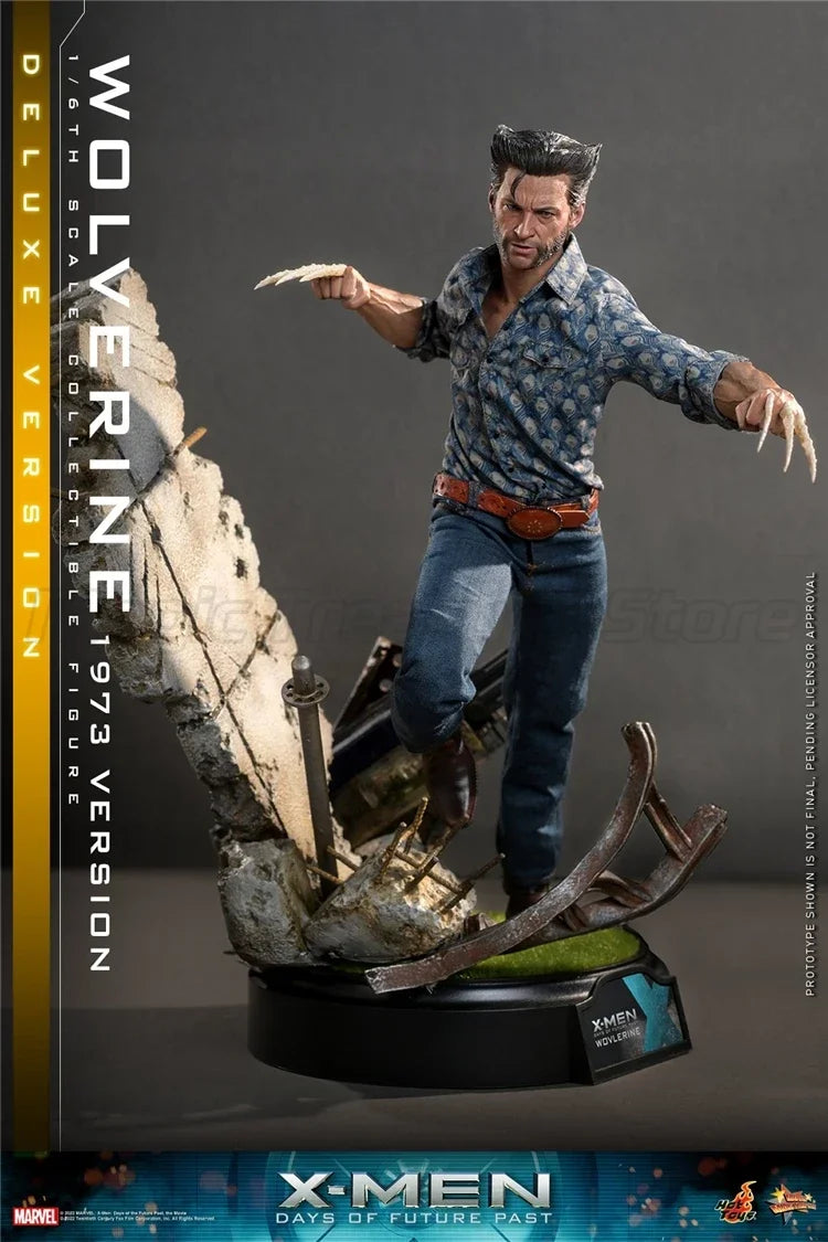 【MT】Hot Toys MMS660 Marvel  X-Men 1973 Version Wolverine Hugh Jackman Full Set Model 12In Soldier 1/6 Action Figure Movable