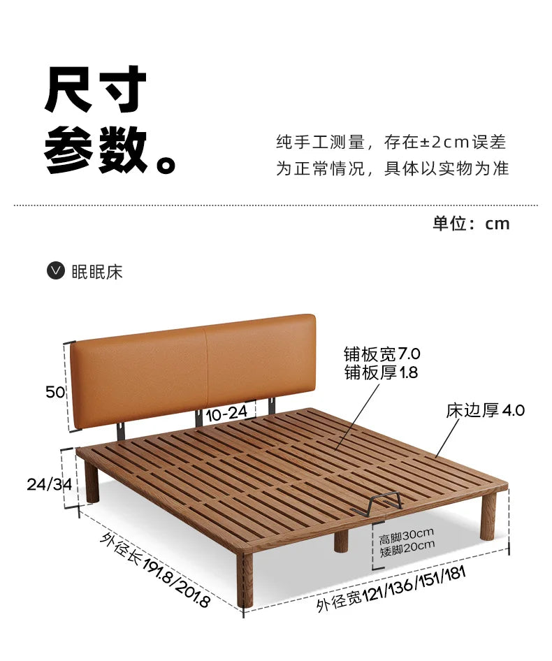 European Modern Bed Frame Double Storage Bedroom Full Size Bed Frame Headboard Nightstands Mobili Per La Casa Home Furniture