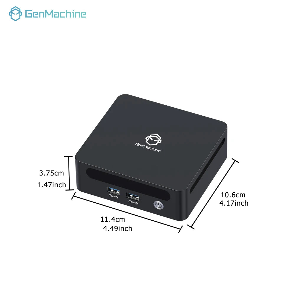Genmachine AMD Ryzen 9 4900H Mini Pc Windows 11 Ryzen Desktop 8C/16T 4.4GHz Perfect for Streaming & Work Diy Pc  Mini Pc Gaming