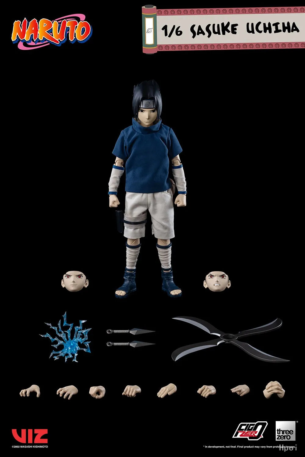 【In Stock】Threezero FigZero NARUTO Uchiha Sasuke1/6 Scale  Action Figure