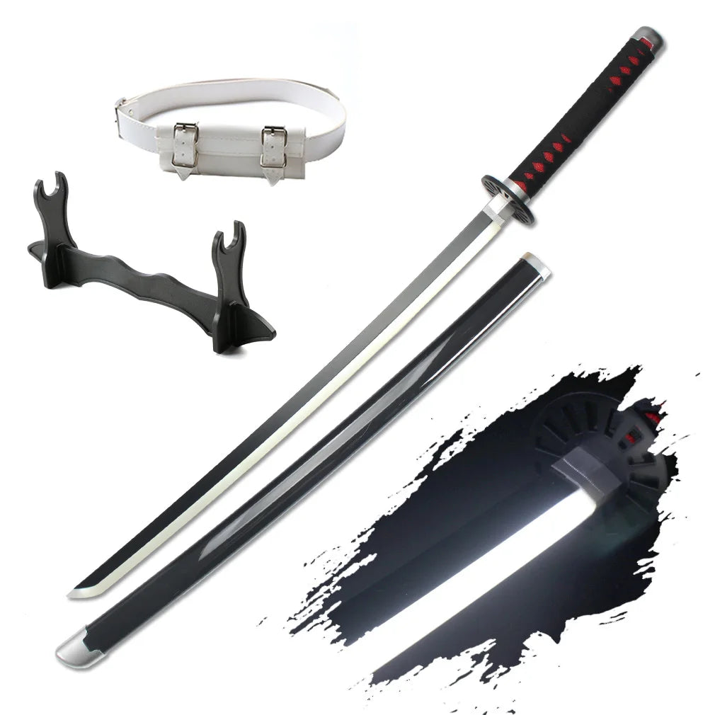 41″ LED Light Up  Sword Katana Japanese Anime Cosplay Samurai Swords Tanjiro Nichirin Sword withholder And Belt
