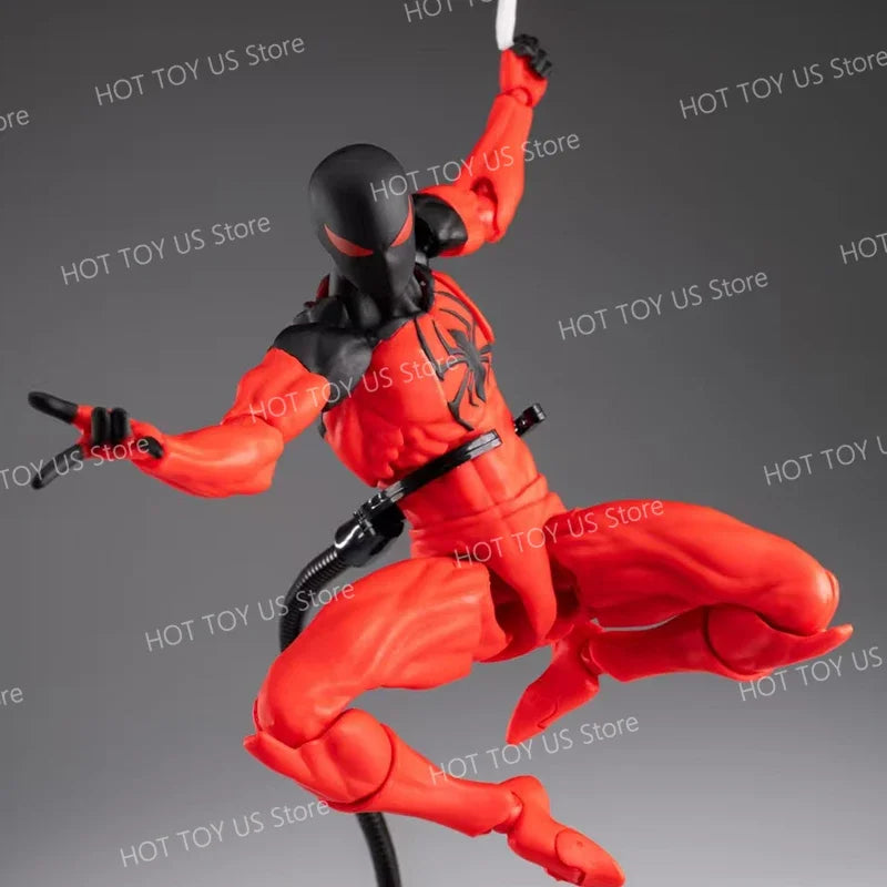 Mess Toys Spider Man Symbiote Spiderman Messtoys Black Suit Neighbor Scarlet Spider Anime Action Figure Gifts Toys