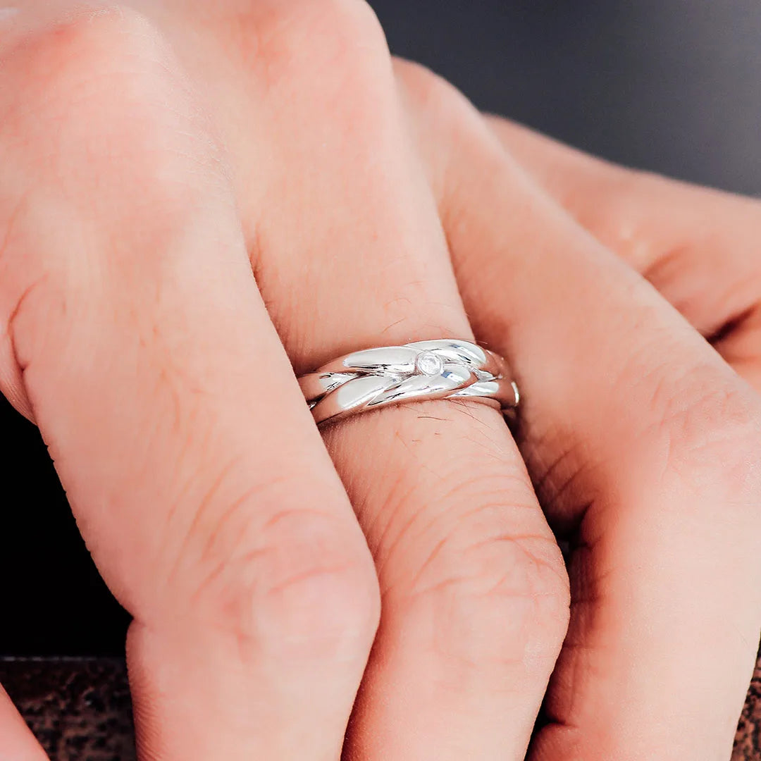 Provence Platinum Rings DEF/VS Lab Grown Diamonds for Women man wreath Eternity Rings Classic Finger Personalized Custom Gifts