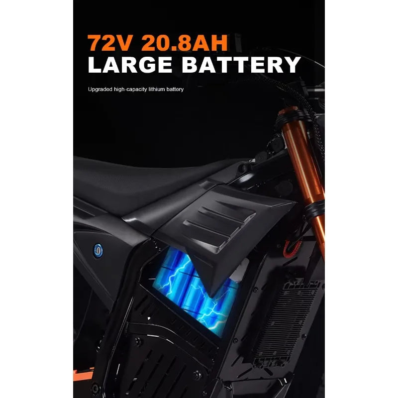 SXLL Electric 3000W 48V 21AH Battery Mountain Bike 14 '/12' Fat Tire Hydraulic Brakes Off-Road Motorcycle Brushless Motor 61-80