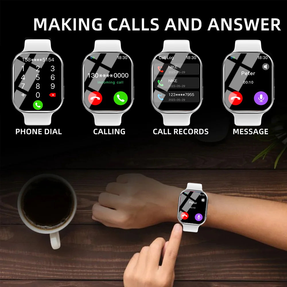2025 Smart Watch New Original for Men Series 9 Phone Call Custom Watch Face Sport Waterproof Women Man Wearable