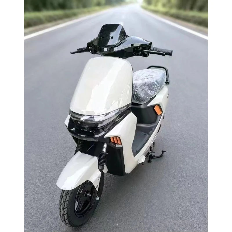 Electric motorcycle 1000W 72V 32AH with bumper, disc brake, designed for adult urban riding