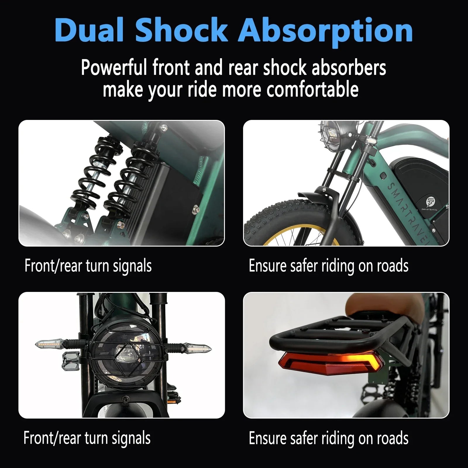 Snow Electric Bicycle 1200W Motor 48V20AH Battery 20*4.0 Tires Mountain Electric Bike 52KM/H Urban E-Bike electric motorcycle