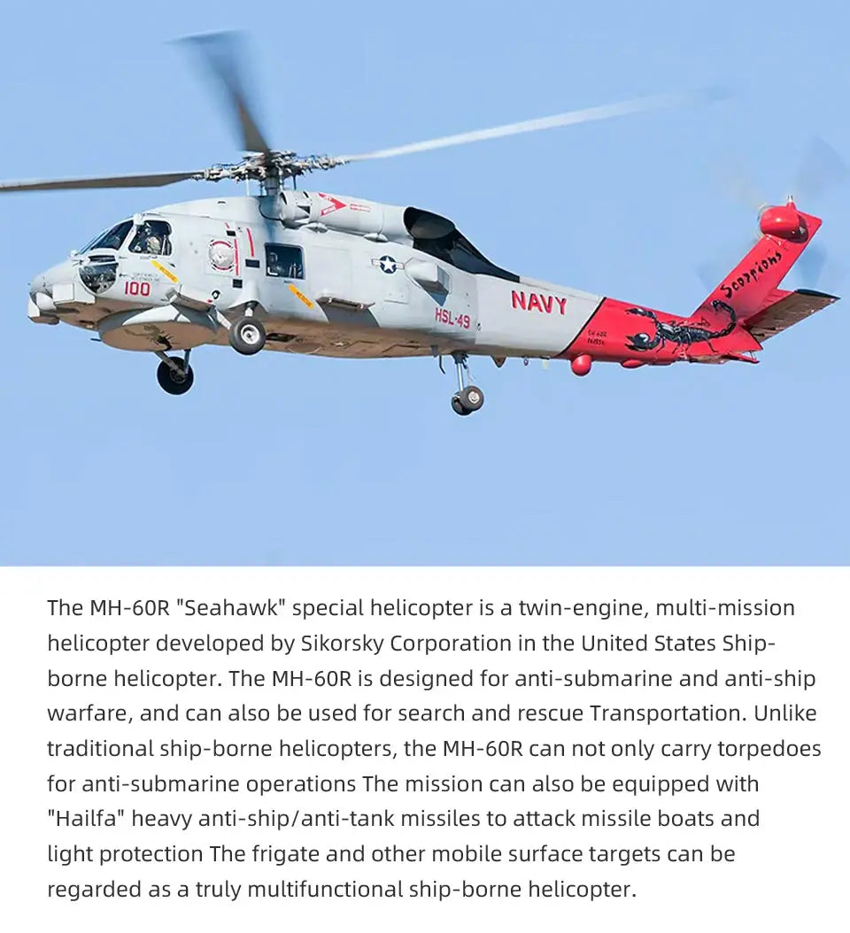 470 Size FLYWING MH-60R Seahawk Scale Helicopter LED Light ACE Flight Control MH60R RC helicopter MH60 Seahawk rc Helicopters