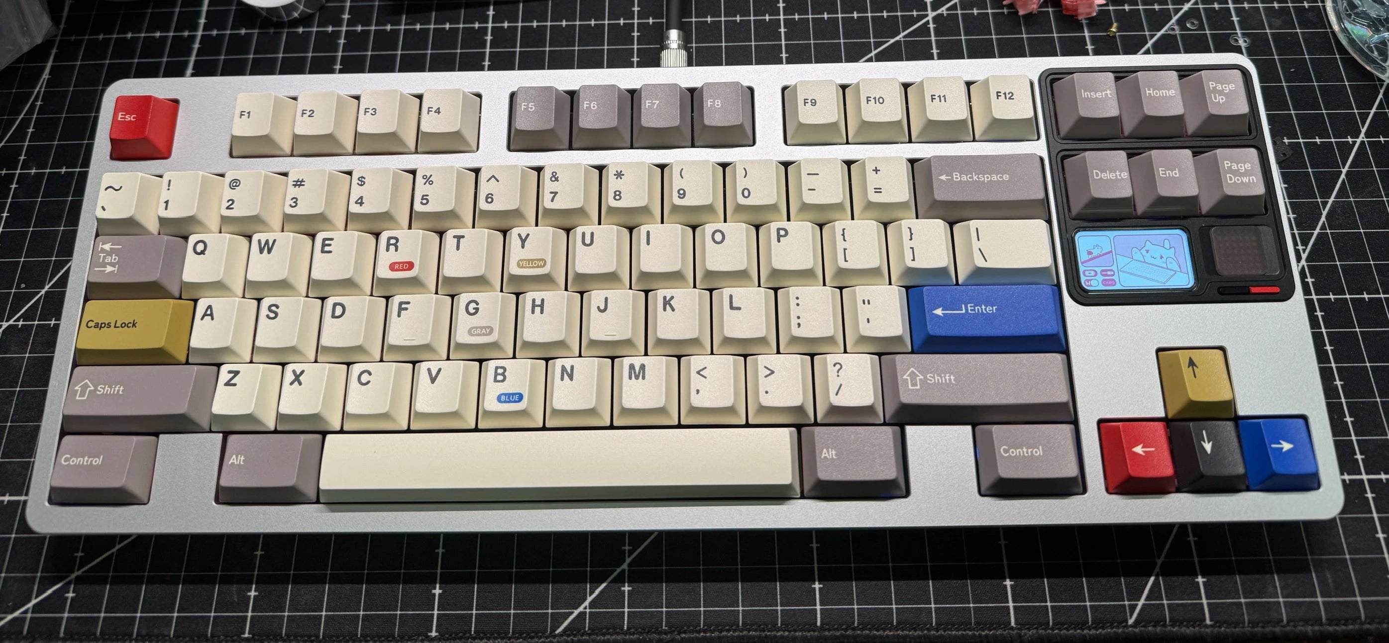 QK80 V2 Mk2 3Mode Mechanical Keyboard Kit with Screen Aluminium Material Case Wireless Wired DIY Customized Keyboard Game Office